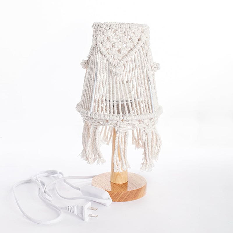 Lampe Décorative en Forme de Cone avec Base Céramique Élégante