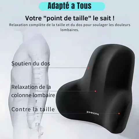 Coussin Lombaire Ergonomique En Mousse à Mémoire de Forme