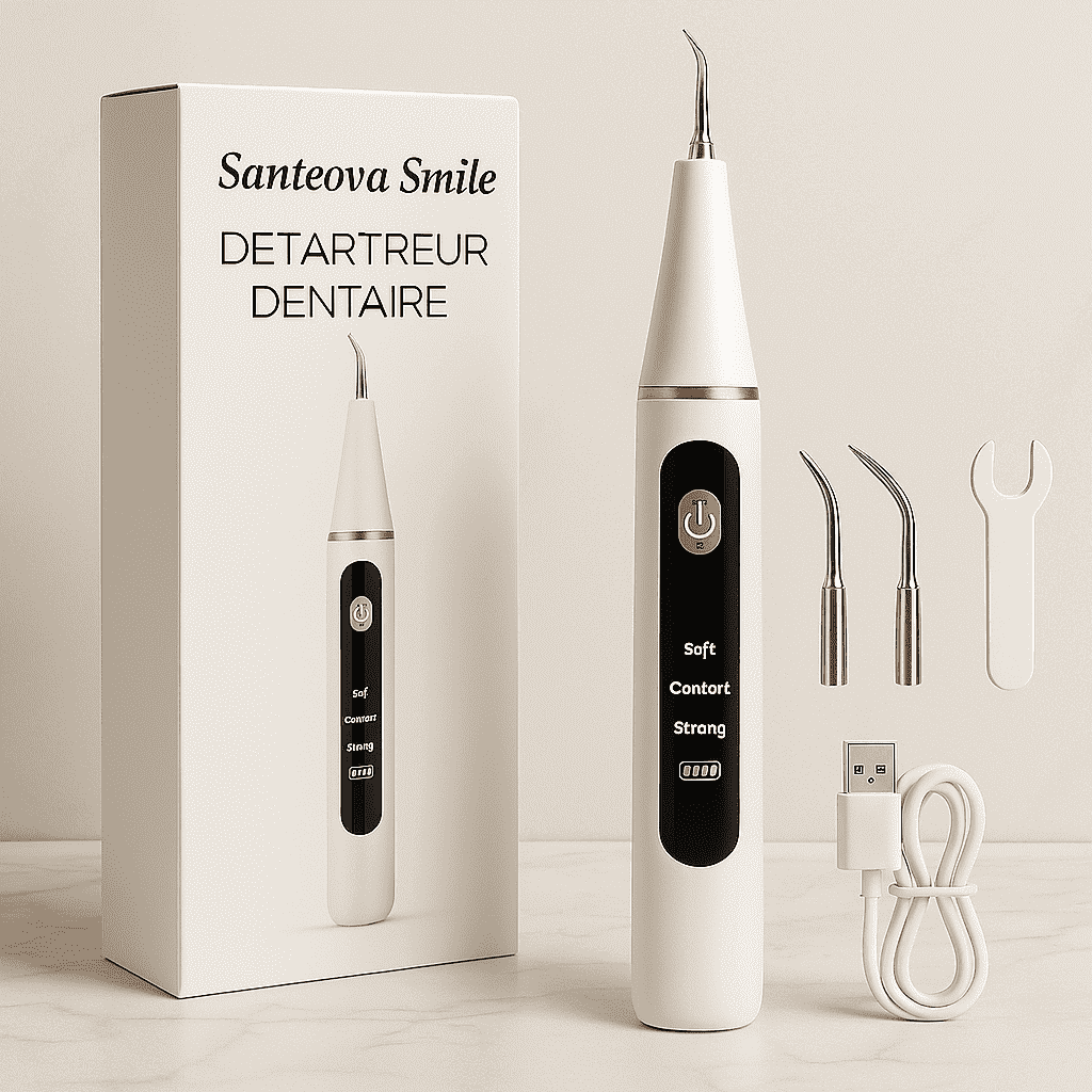Dentapulse™ – Détartreur Dentaire Ultrason pour Plaque & Tartre à Domicile