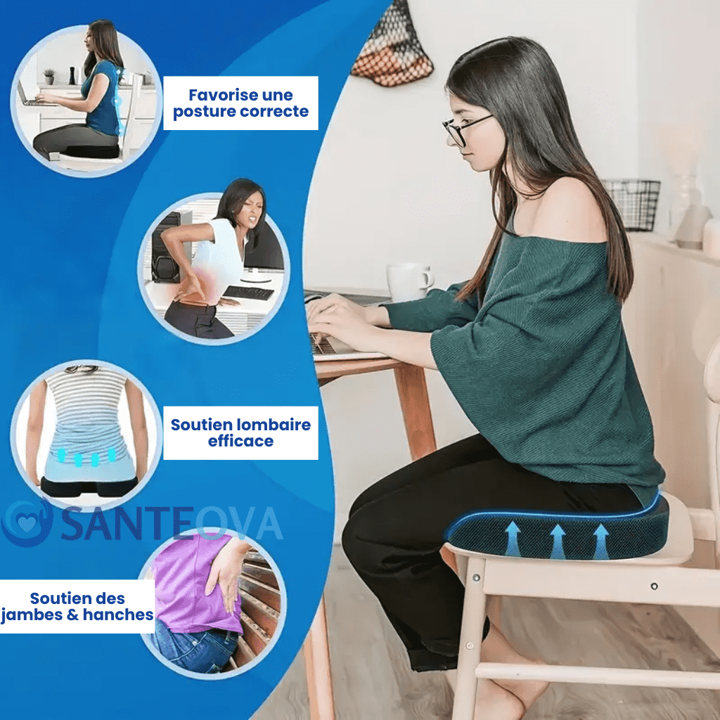 Ergolomb™ – Coussin Lombaire Ergonomique Mémoire de Forme