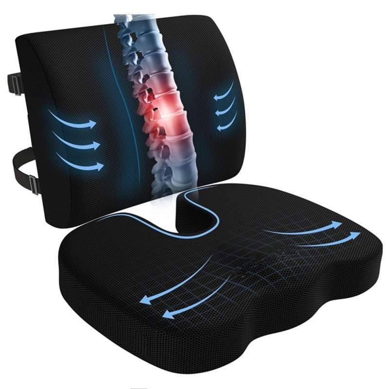 Ergolomb™ – Coussin Lombaire Ergonomique Mémoire de Forme