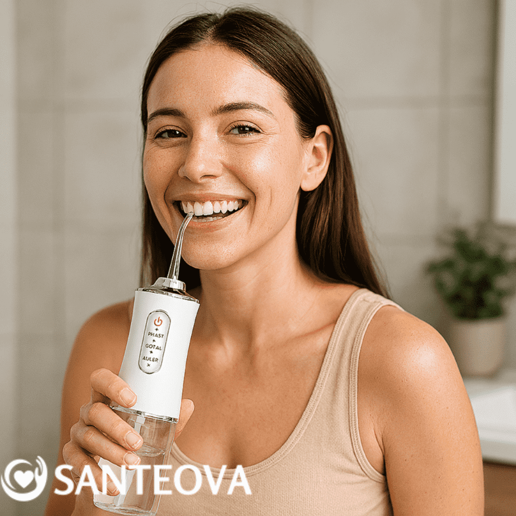 FlossiJet™ – Jet Dentaire Sans Fil Rechargeable pour Hygiène Buccale Complète