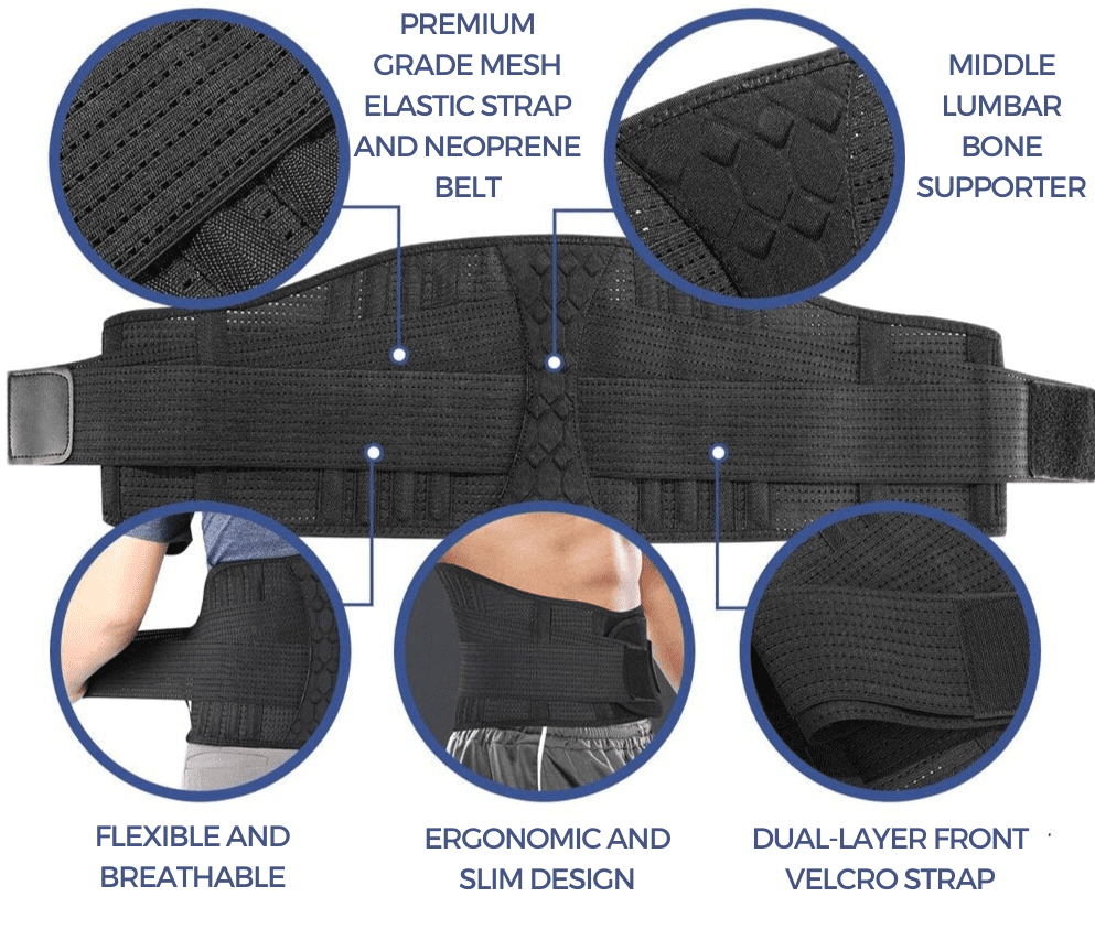 LumboRelief™ – Ceinture Lombaire Sciatique pour un Dos Soulagé