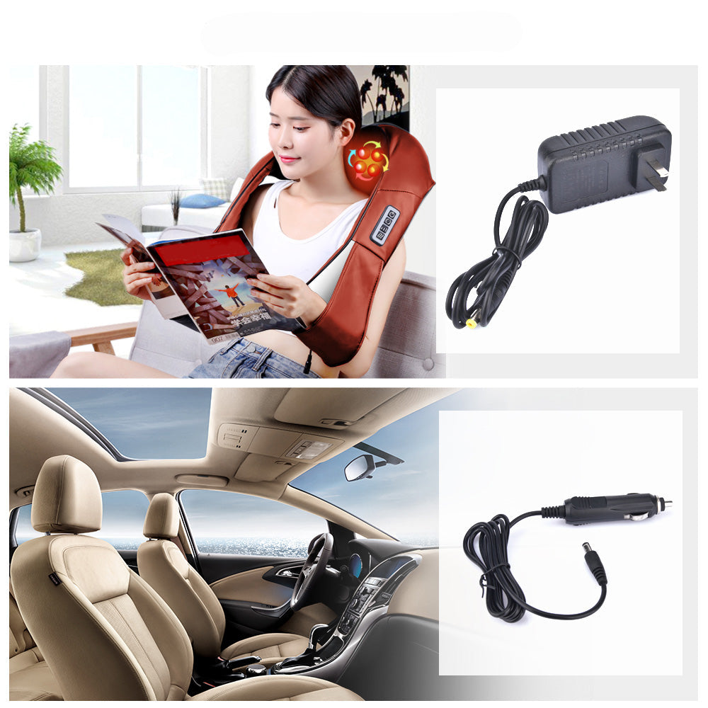 NeckEase™ – Masseur de Cou avec Pétrissage Profond & Chaleur Apaisante