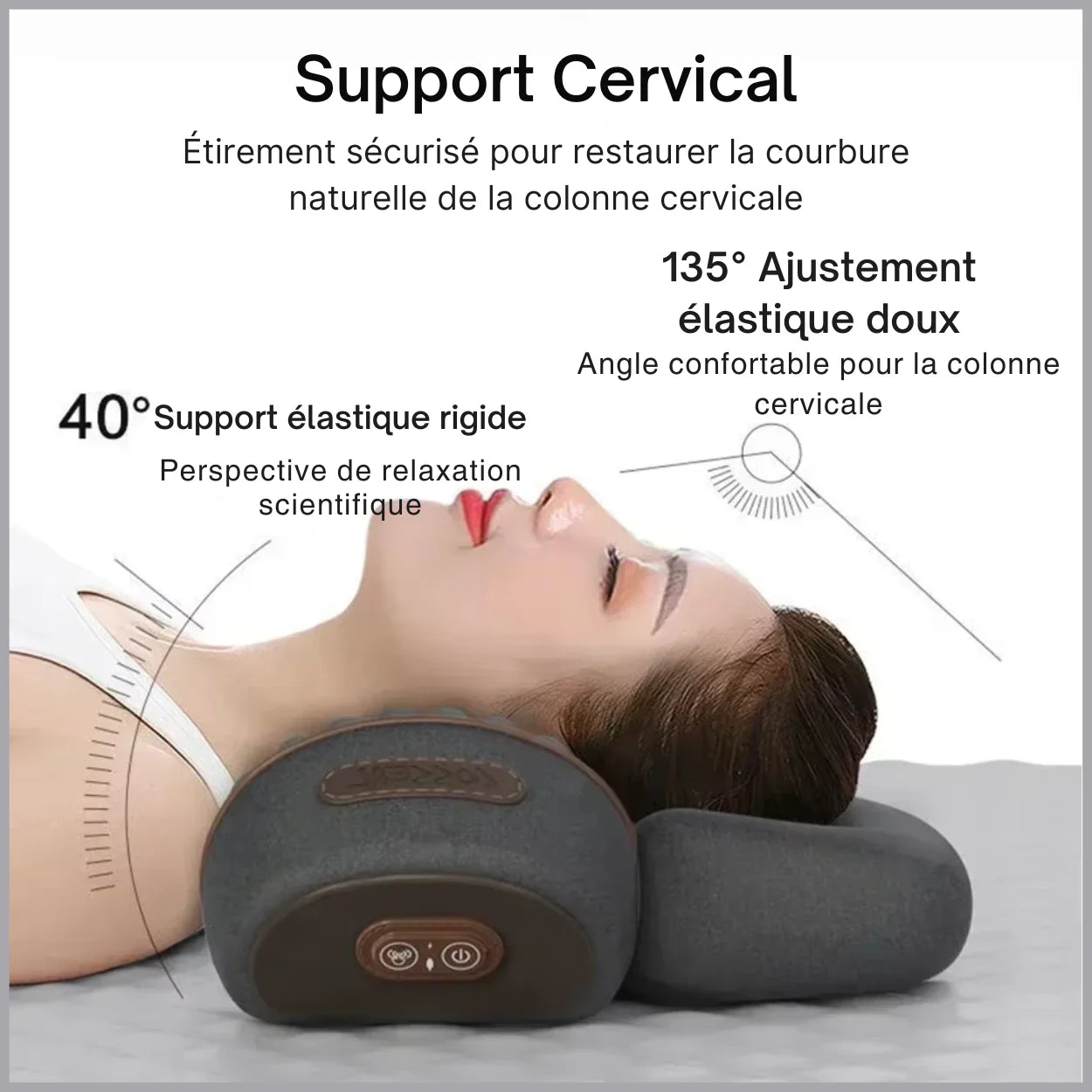 Oreiller Cervical Chauffant et Massant