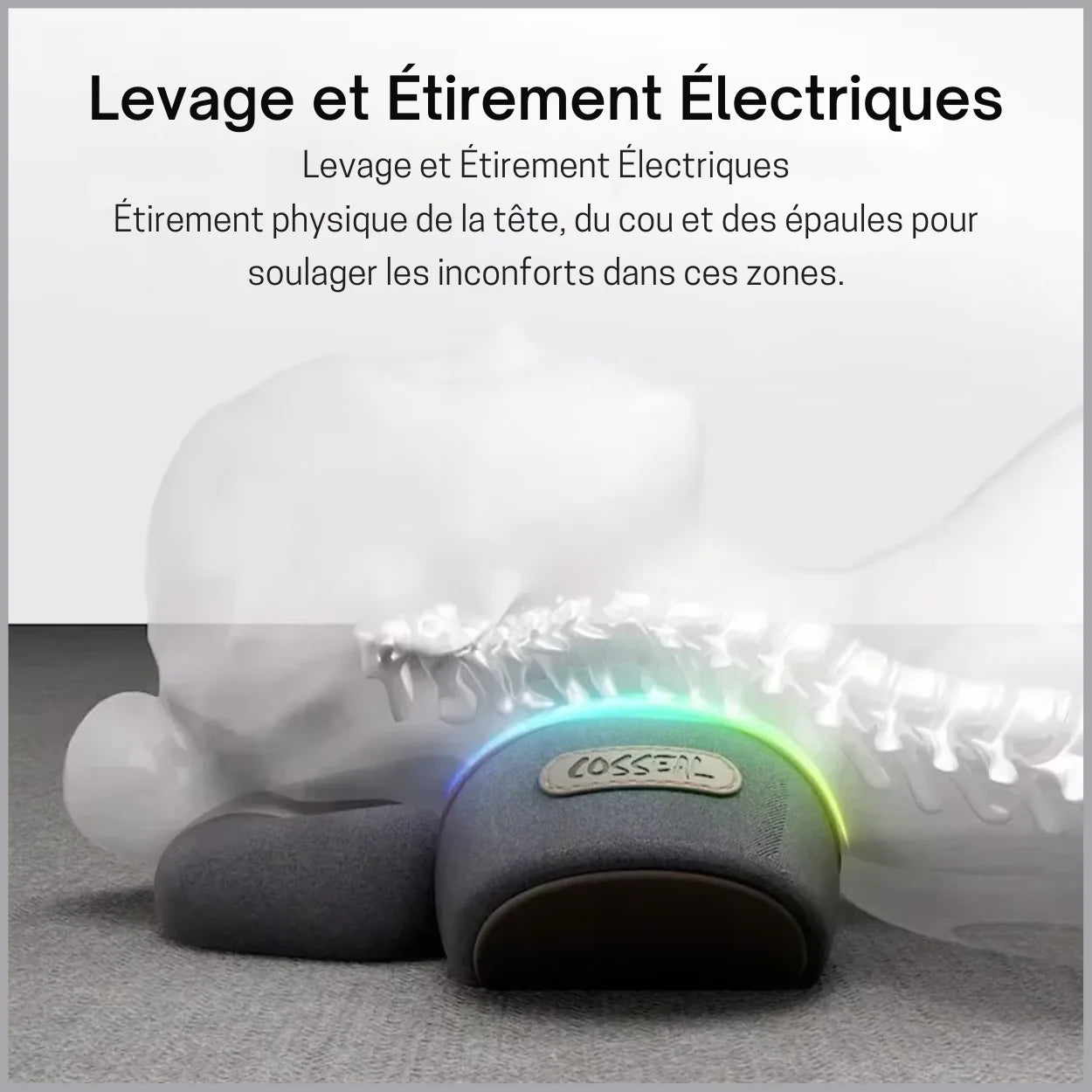 Oreiller Cervical Chauffant et Massant