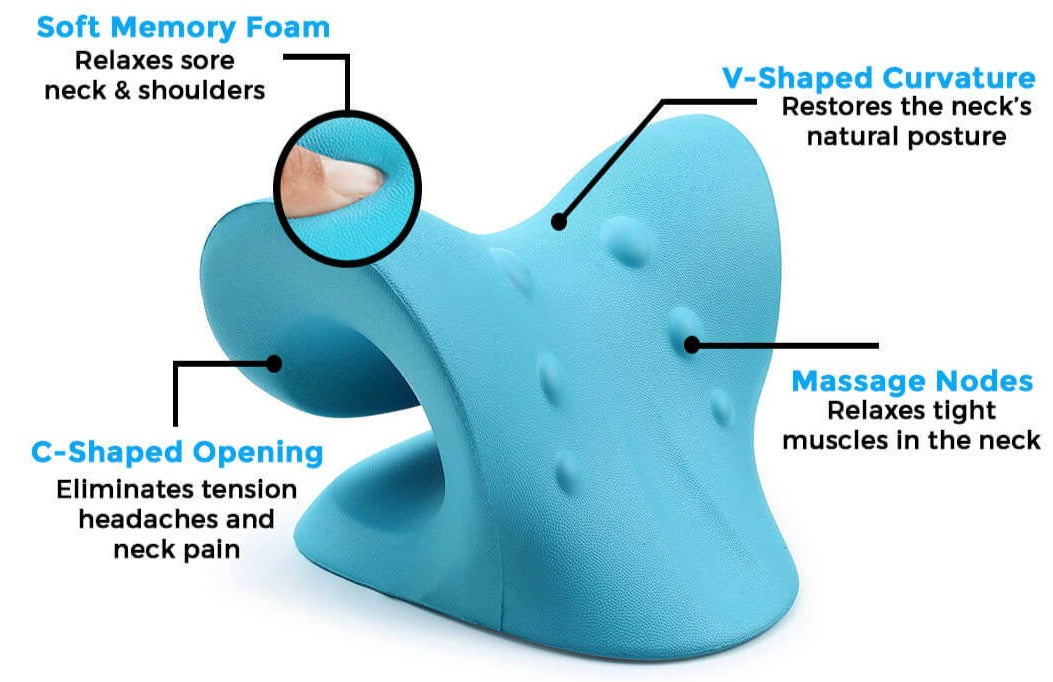 OrthoPillow™ – Oreiller de Traction Cervicale Ergonomique