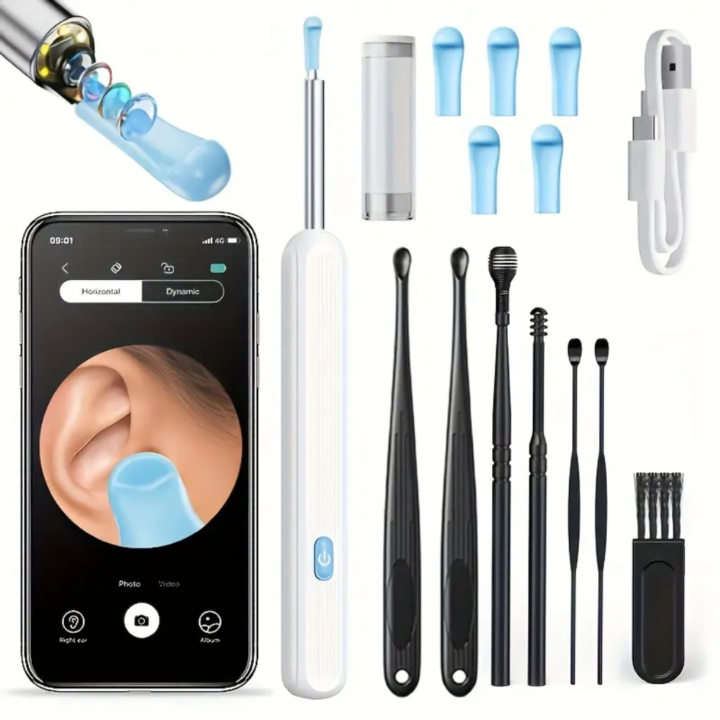 Otoscan™ – Nettoyeur d’Oreille Électrique avec Caméra HD Intégrée