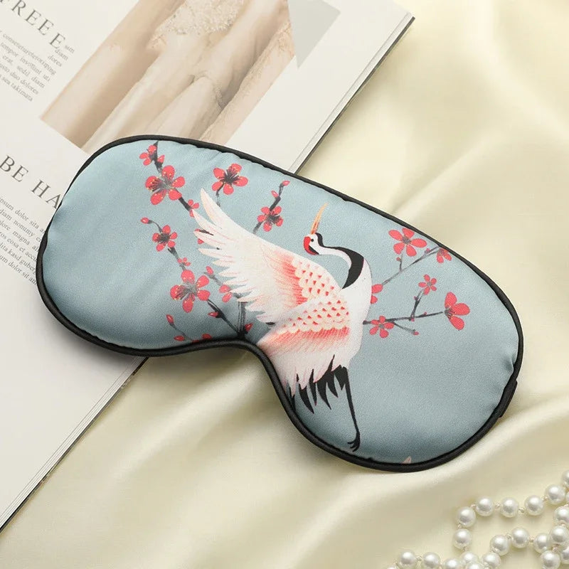 Masque de Nuit en Soie Imprimée