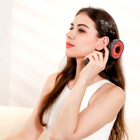 ScalpEase™ – Brosse Massage Cuir Chevelu Antistress & Stimulation Capillaire