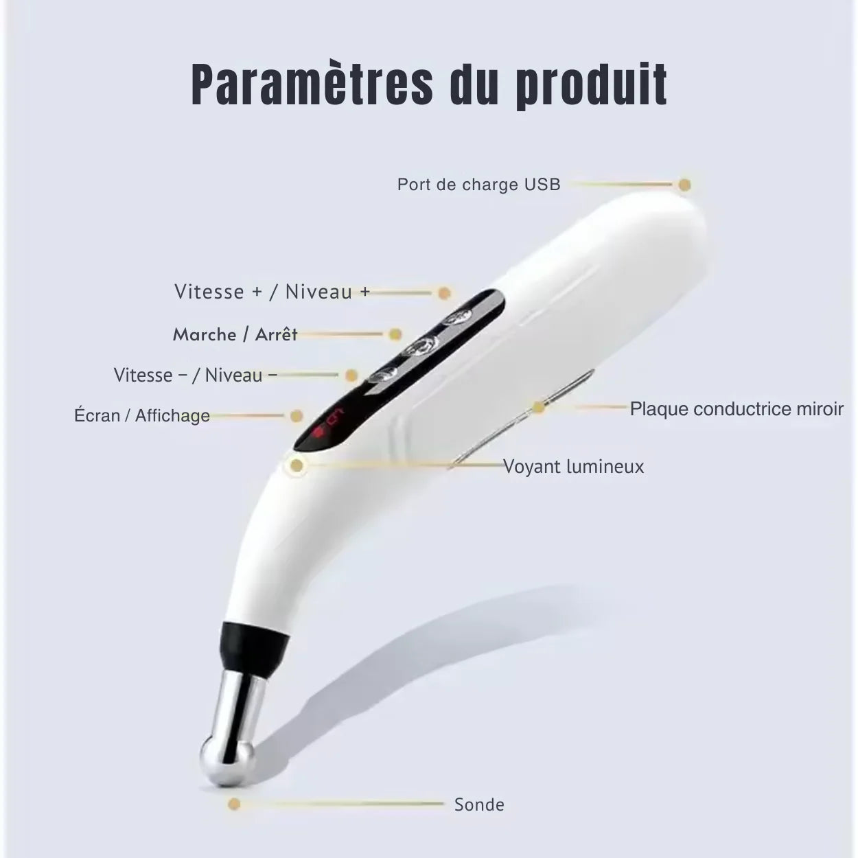 Stylo d’Acupuncture Électrique 5 en 1