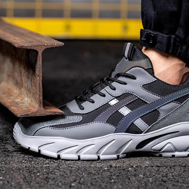 Chaussures de sécurité à semelle résistante à la pénétration gris