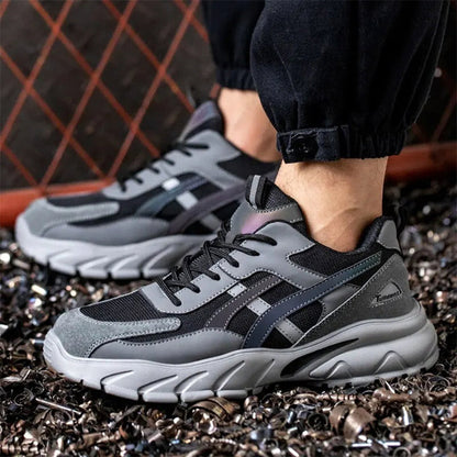Chaussures de sécurité à semelle résistante à la pénétration gris