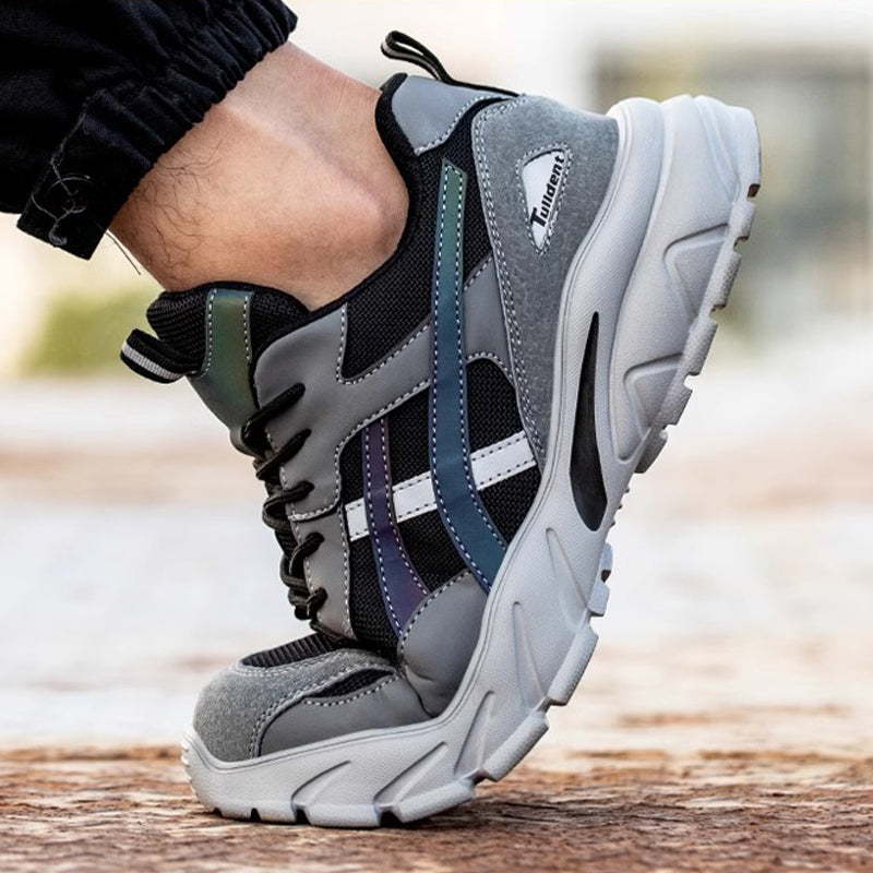Chaussures de sécurité à semelle résistante à la pénétration gris