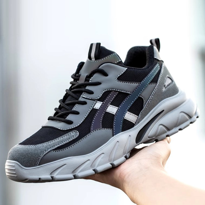 Chaussures de sécurité à semelle résistante à la pénétration gris