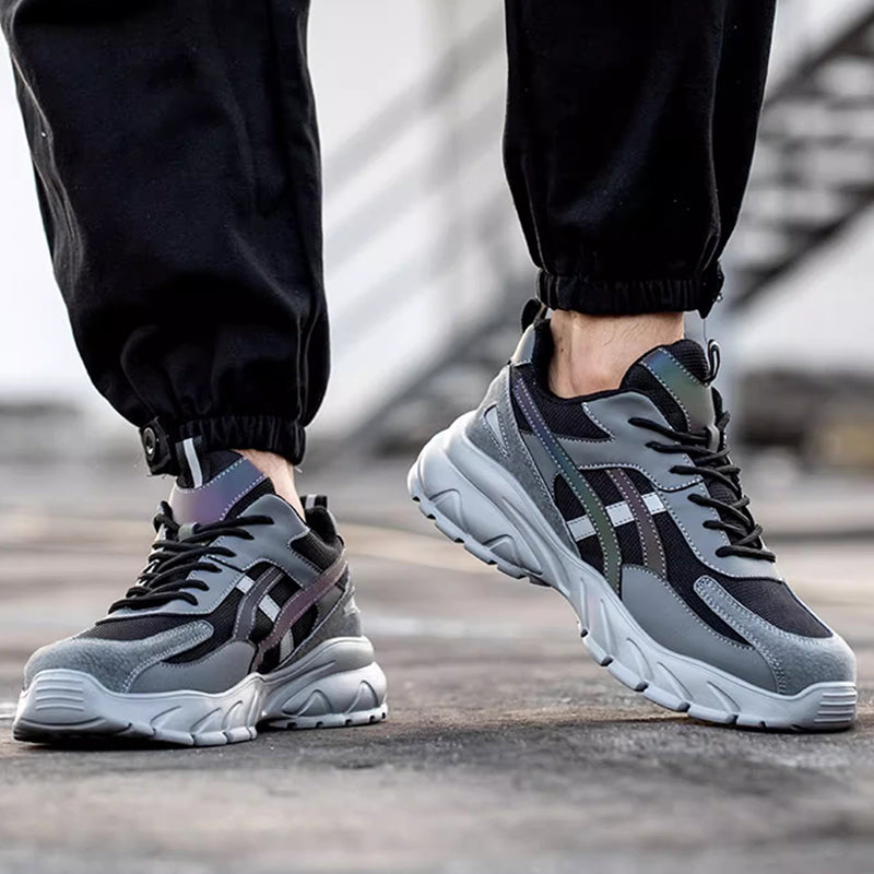 Chaussures de sécurité à semelle résistante à la pénétration gris