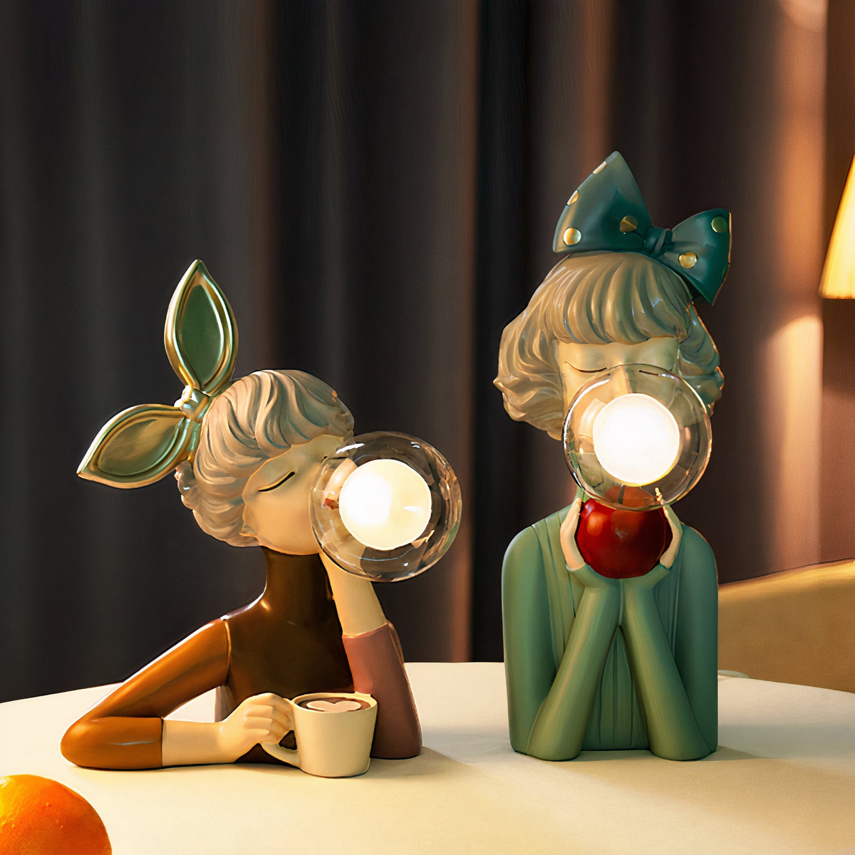Lampe de table élégante à éclairage LED pour intérieur