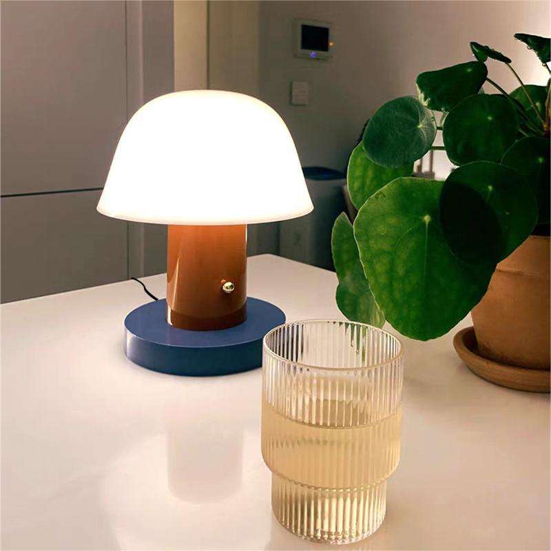 Lampe champignon élégante à éclairage fantaisiste LED