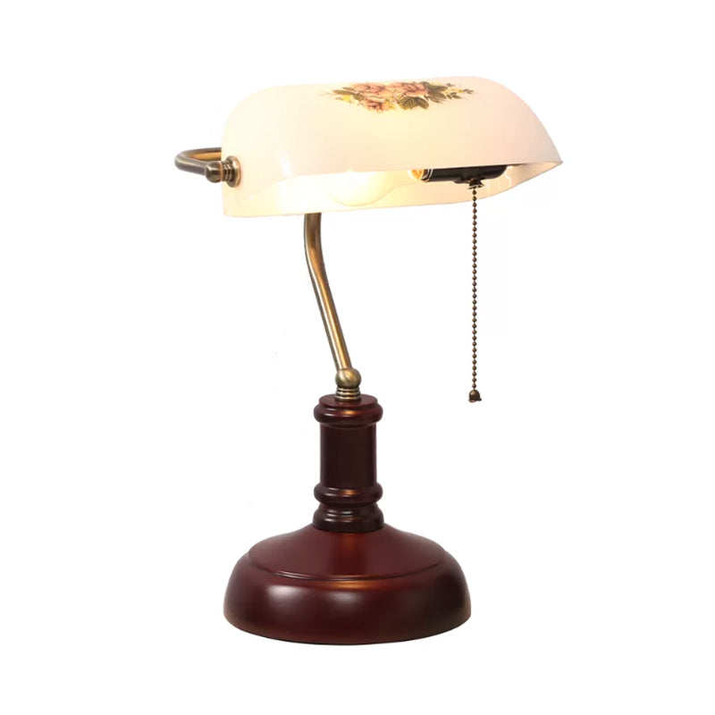 Lampe de table vintage demi-cylindre design élégant