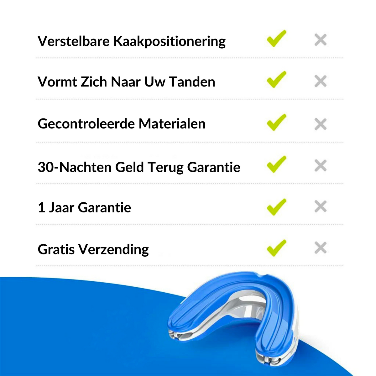 Attelle anti-ronflement ajustable en silicone