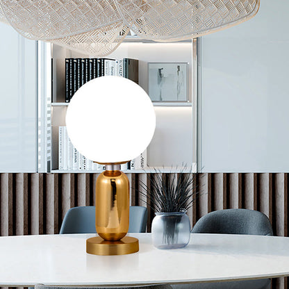 Lampe Verre Élégante Boule Dorée