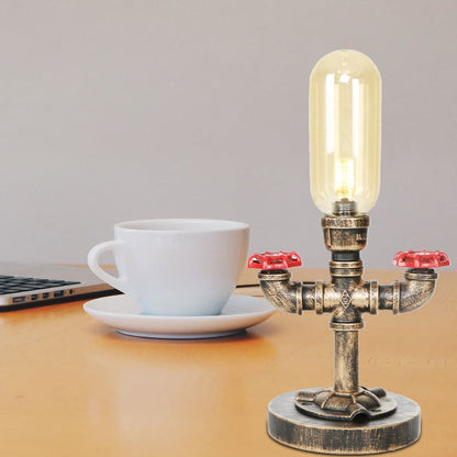 Lampe de Table Métal Élégante avec Abat-Jour Industriel - Santeova