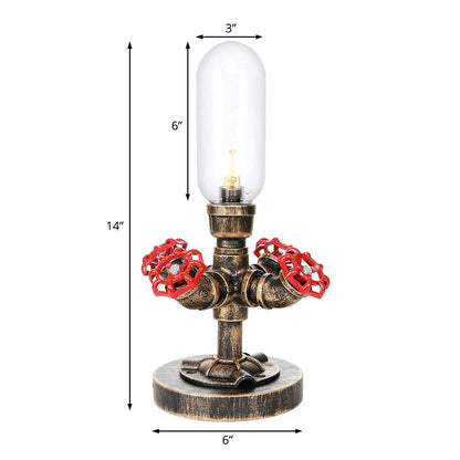 Lampe de table moderne à design industriel en métal
