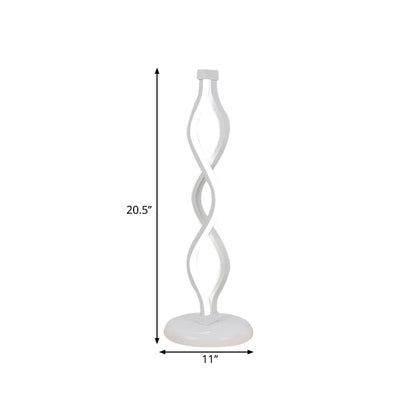 Lampe de table LED spirale design moderne