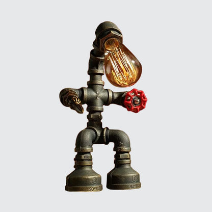 Lampe de table design robot moderne LED