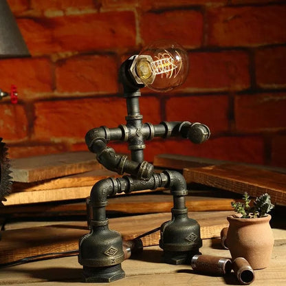 Lampe de table design robot moderne LED