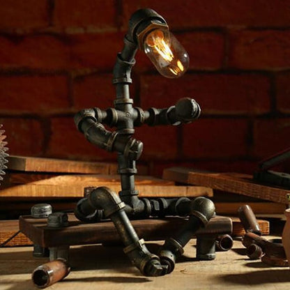 Lampe de table design robot moderne LED