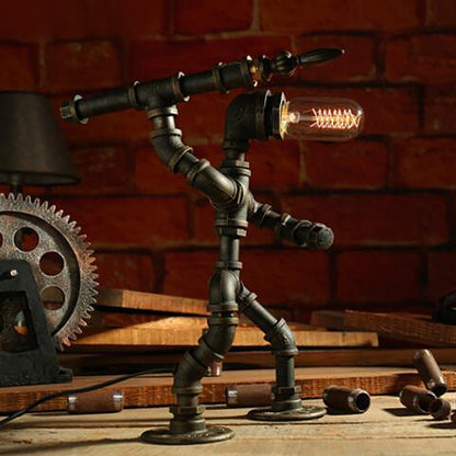 Lampe de table design robot moderne LED