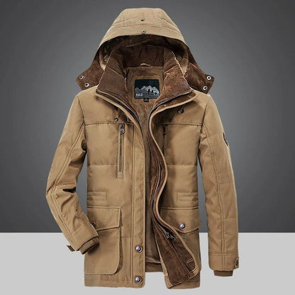 Veste d'hiver isolante à capuche ajustable