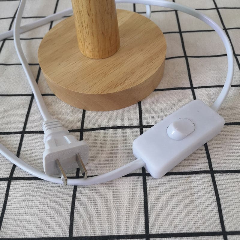 Lampe de nuit décorative en corde tressée