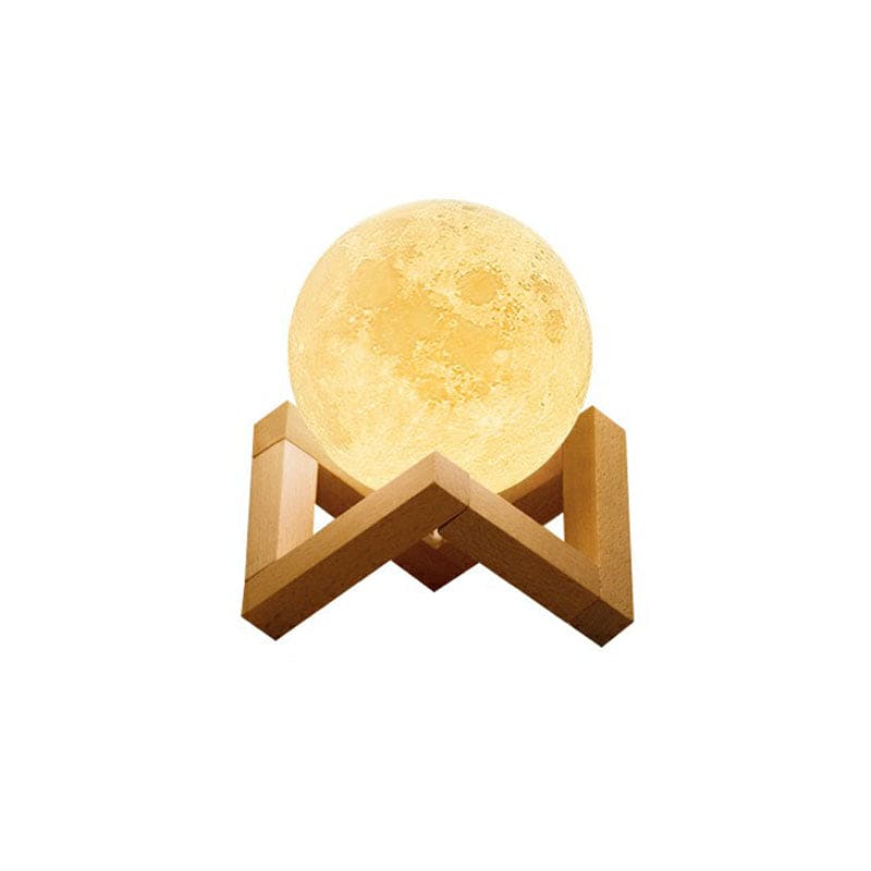 Lampe de table décorative en plastique forme lune