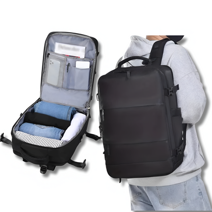 Sac à dos de voyage fonctionnel avec port de chargement USB intégré