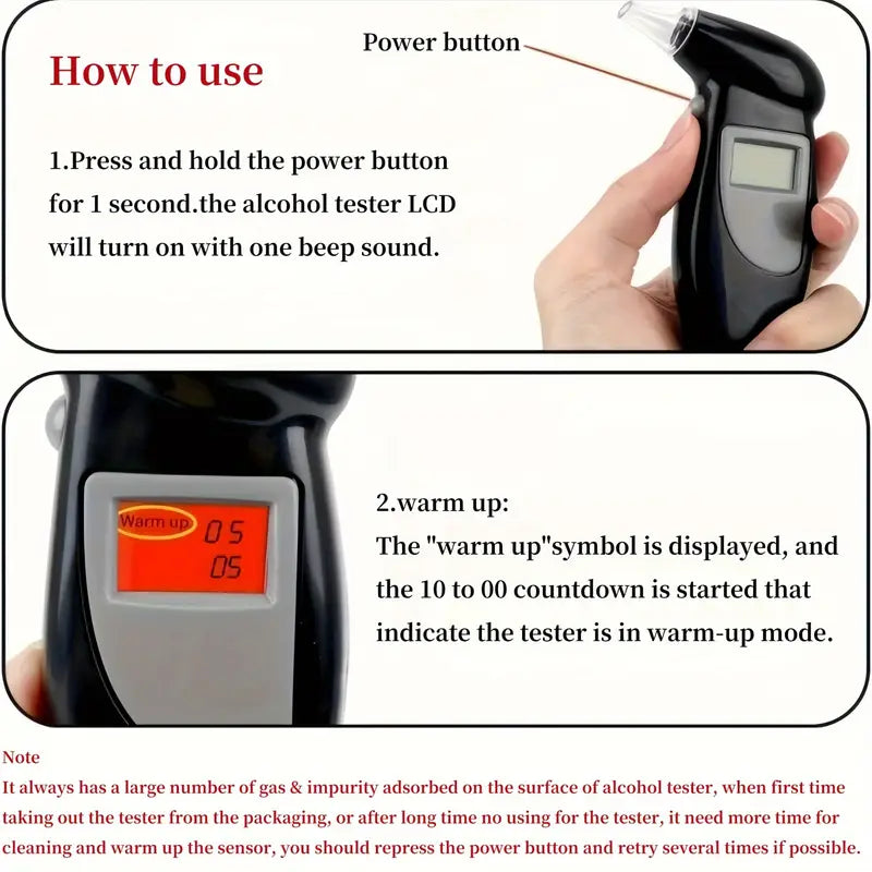 AlcoSense™ – Éthylotest Électronique Numérique Portable Précis et Rapide