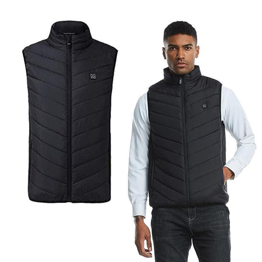 Veste chauffante sans manches à réglage de chaleur