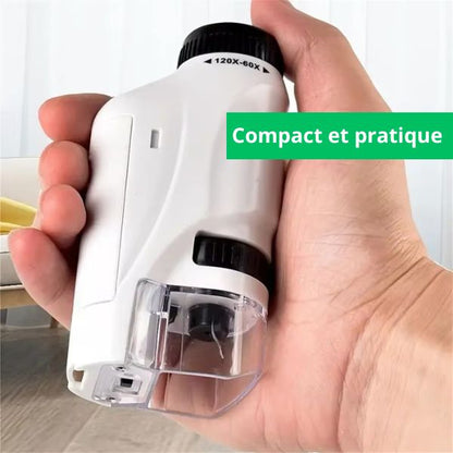 Microscope de poche puissant à grossissement élevé