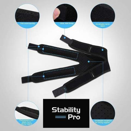 Genouillère réglable à sangle tendon rotulien et ménisque