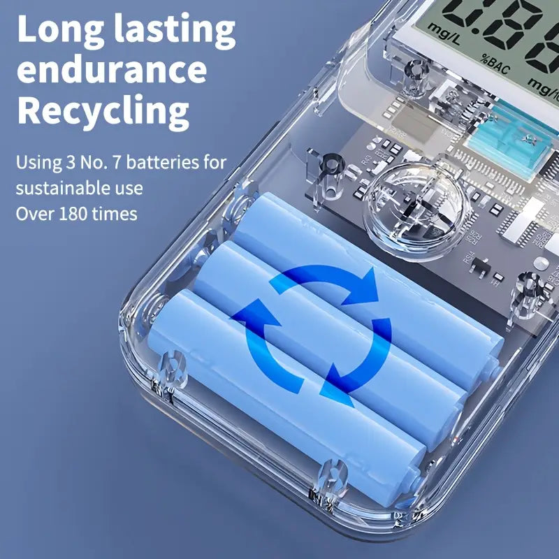 AlcoZen™ – Éthylotest Électronique Portable à Affichage LCD Précis