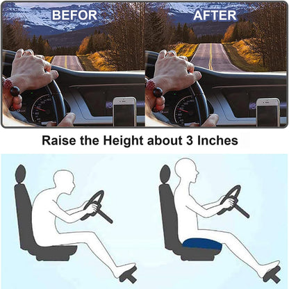 Rehausseur de siège auto ergonomique confortable pour conduite