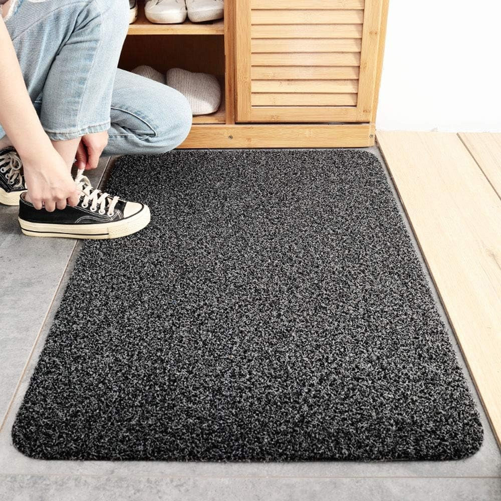 Paillasson antidérapant lavable pour intérieur et extérieur