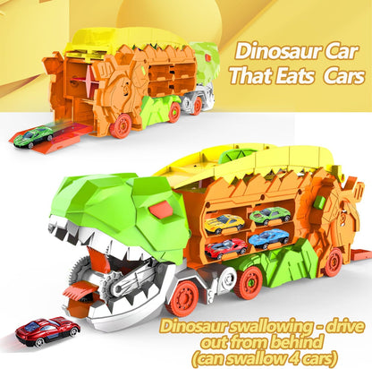 Circuit de course transformable avec camion et piste Dino