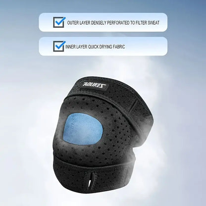 Kneoflex™ – Genouillère Sport Respirante à Double Sangles et Stabilisation Rotulienne