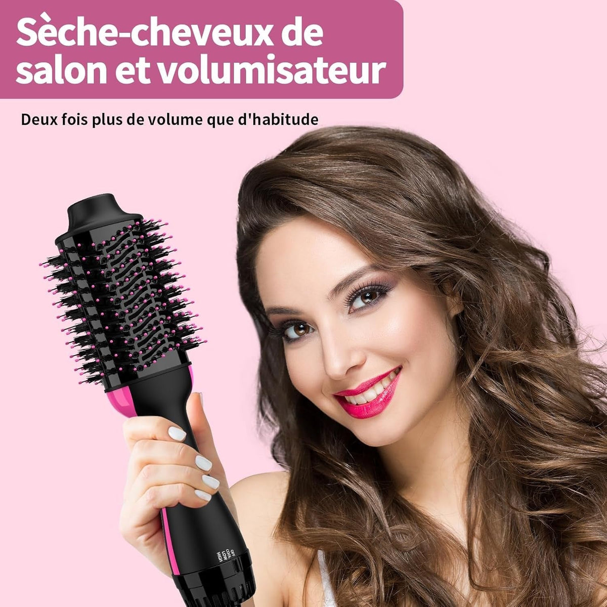 Sèche-cheveux volumisant professionnel pour cheveux longs et mi-longs