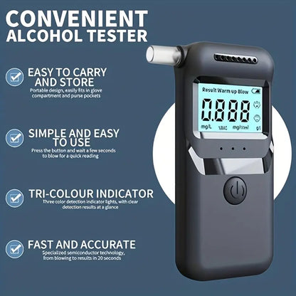 AlcoZen™ – Éthylotest Électronique Portable à Affichage LCD Précis