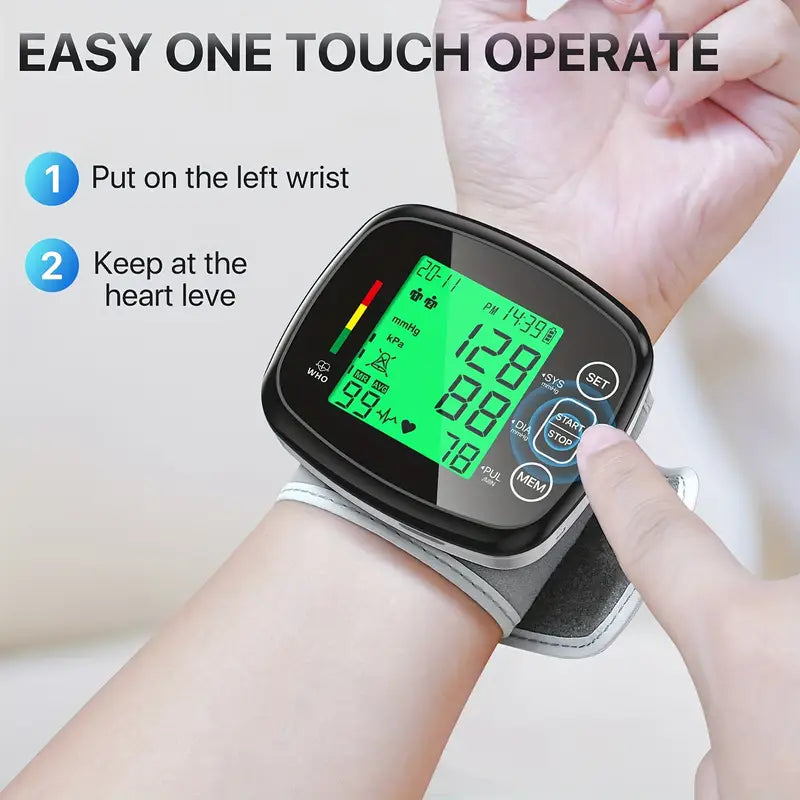 Vitapulse™ – Tensiomètre Poignet Automatique avec Écran Lcd Grand Format