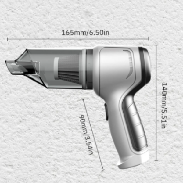 Aspirateur de voiture sans fil rechargeable compact