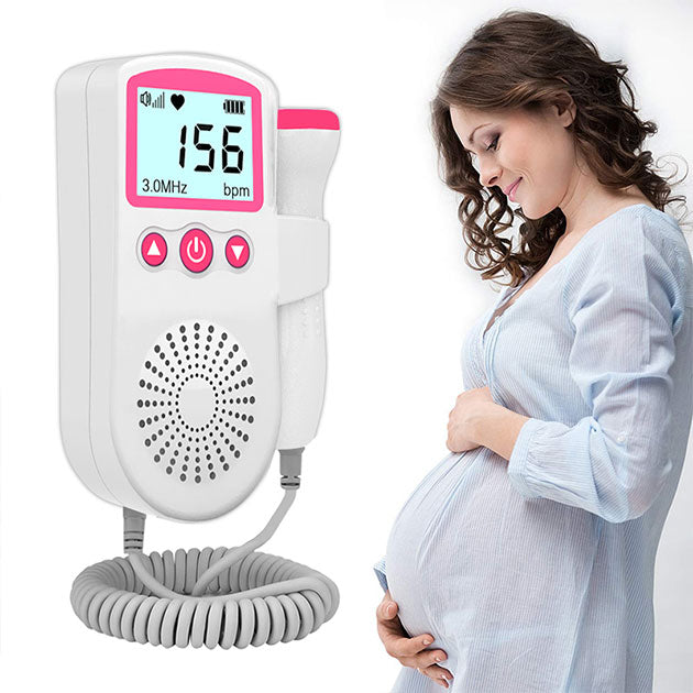 Doppler fœtal portable à ultrasons pour surveillance cardiaque bébé